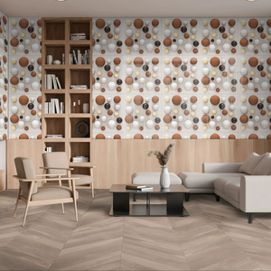 Carreaux en porcelaine émaillée 600x1200 mm avec un design en marbre de qualité supérieure, parfaits pour les projets de revêtements de sol résidentiels et commerciaux. - Product Image 1