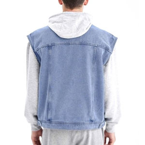 Chaleco Vaquero Informal de Verano para Hombre, 100% Algodón, Ligero, de Secado Rápido, Transpirable, Venta al por Mayor - Product Image 3