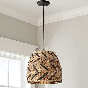 SISU LED Modern Antique Asian Home Decor Eco-friendly Water Hyacinth Pattern Boho <b>Living</b> <b>Room</b> <b>Lampshade</b> Rattan Transitional - Product Image 1