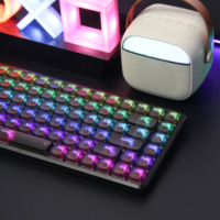 For New Custom ZT84L 84 Keys Hotswappable Two-color ABS Keycap Low Profile Switch Wired USB Gaming Mechanical Keyboard