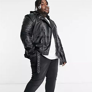 Veste en cuir personnalisée de haute qualité pour hommes du Pakistan Veste de moto en toile de style High Street Qualité la plus populaire pour les hommes - Product Image 3