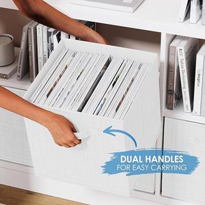 Boîte d'organisation élégante en tissu durable fabriquée à la main au Vietnam pour l'organisation de vêtements et de garage - Product Image 1