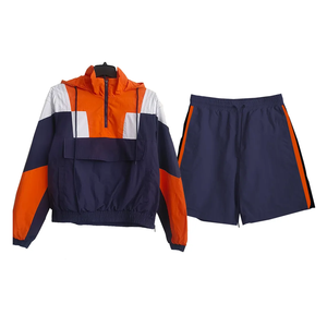 Ensemble de veste courte coupe-vent deux pièces sur mesure fabriqué en usine avec des ensembles coupe-vent en polyester/coton - Product Image 6