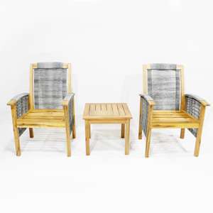 CH Factory High Back <b>Bistro</b> Set <b>Outdoor</b> Furniture with Extra Comfort High Back <b>Chairs</b> - Product Image 2