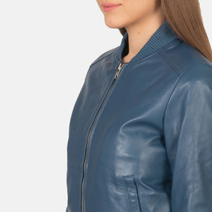 Nueva ropa informal con estilo, chaqueta de cuero de Color sólido para mujer, fabricación de la mejor calidad, chaqueta de cuero genuino para mujer - Product Image 6