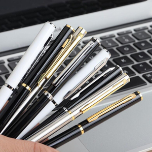 NM-074 <b>White</b> Slim metal Ball <b>Pen</b> Hotel twist Ballpoint <b>Pen</b> - Product Image 3