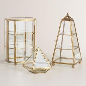 กล่องเครื่องประดับโลหะคลาสสิกโบราณที่มีการตกแต่งภายในที่กว้างขวางลวดลายดอกไม้สำหรับการจัดเก็บแหวนสร้อยคอต่างหู - Product Image 6