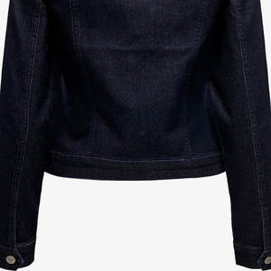 แจ็กเก็ตผ้ายีนส์เข้ารูปของผู้หญิงเสื้อแจ็กเก็ตแนวสตรีทสวมใส่สบายคอปกเสื้อสไตล์วินเทจ - Product Image 6