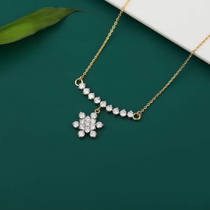 Collier pendentif en diamant de laboratoire rond de 1,37 ct de qualité supérieure, or jaune, pour elle, bijoux élégants, fournisseur en gros - Product Image 3