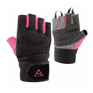 High Quality Neoprene Padded Weightlifting Gloves for Body Building Pull Ups and Heavy <b>Fitness</b> Workout Gym Gloves - Product Image 3