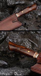 Couteau de cuisine forgé à la main avec manche en bois de fer japonais LAMES PRESTIGE de haute qualité OEM ODM personnalisé en gros - Product Image 5