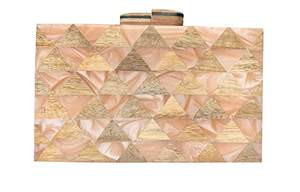 Haute qualité élégant acrylique sac à main dame Style Portable résine marbrure pochette nouvelle conception pierre motif sac de soirée - Product Image 4