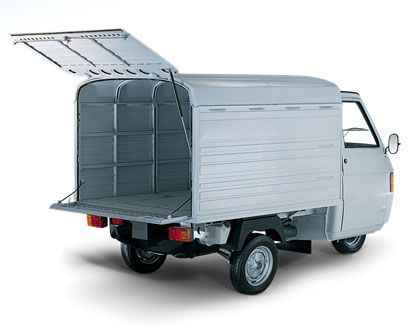 Electric 50 Mobile Open Body Tuk Tuk Food Truck Piaggio Ape for Passenger Use For Sale