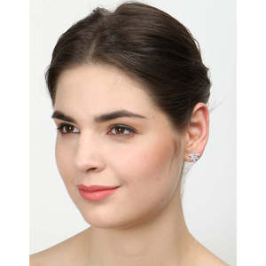 Pendientes de Plata de Ley 925 de Primera Calidad para Mujer, Diseño Moderno con Corte Marquesa, Oro Rosa, Flor, Corazón, ¡Compra Ahora! - Product Image 6
