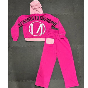 Ropa de calle, chándal lavado con ácido, sudaderas con capucha recortadas y cremallera, conjunto de chándal, pantalones de chándal acampanados Vintage y conjunto de Sudadera con capucha para hombres - Product Image 2