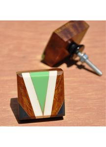 Poignée de porte de tiroir de meuble en bois et résine unique, couleur, forme et taille personnalisées, fabriqué en Inde - Product Image 6