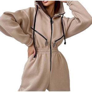 Automne deux pièces ensembles femmes survêtements surdimensionné costume hiver solide sport survêtements pour femmes 2026 - Product Image 3