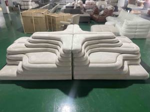 Muebles de Lujo para el Hogar, Sofá Seccional Modular de Cuero Nórdico, Sofás Modernos para Sala de Estar, Sofá Terrazza para el Hogar - Product Image 6