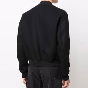 Men's Custom Fashion Design Woolen Letterman <b>Jacket</b> High Quality <b>Thin</b> Casual Winter Wear Stand Collar <b>Waterproof</b> Windproof - Product Image 4