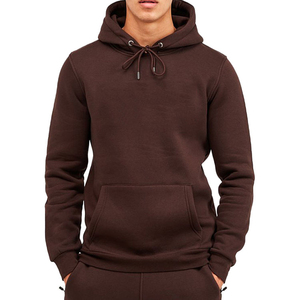 Ensemble de survêtement en molleton de coton lourd de qualité supérieure, 2 pièces, sweat-shirt à capuche et pantalon de jogging, respirant, vêtements d'extérieur d'hiver pour hommes - Product Image 2