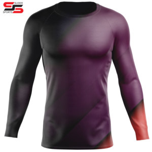 Logo personnalisé Judo Formation Gym Tops 2025 Compression T Shirt Hommes Courir Mma Sublimation Bjj Classé Rash Guard - Product Image 5