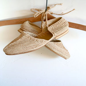 Sandalias y Zapatillas de Rafia Hechas a Mano en Marruecos, Económicas y Ecológicas, Calzado Tejido para Hombre y Mujer, Venta al Por Mayor Directa de Fábrica - Product Image 2