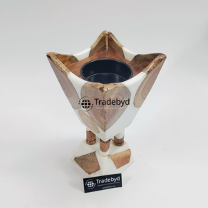 Quemador de Incienso Bakhoor Medkhan Tradebyd TB-HDIB-WRIB-03 para Uso Religioso, Hecho a Mano con Madera Aromática de Pino Indio, para Todas las Estaciones - Product Image 4