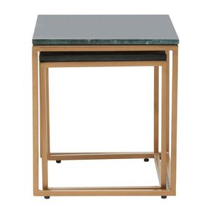 โต๊ะหินอ่อนทรงกลม MDF สีทองตั้งโต๊ะกาแฟเฟอร์นิเจอร์บ้านสำหรับห้องนั่งเล่นและห้องครัว - Product Image 2