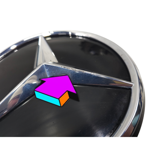Soporte de Logotipo Frontal MERCEDES Clase E Serie Cabrio (A238) A0008882300 256930 Gasolina 3000 (17>) - Product Image 5