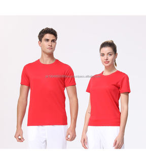 Verano de secado rápido 100% poliéster cómodo deportes correr sólido Solor logotipo personalizado Camiseta deportiva para hombres - Product Image 2