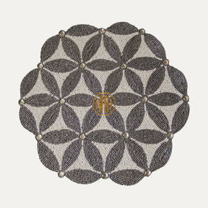 Beaded Leaf-Shape Halloween Heart-Themed Table Decor Includes Perler Bead Holder Place-Mats & Pads by Noori Beads Not Included - Product Image 2