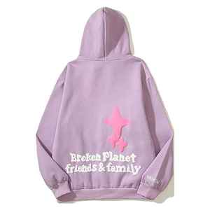 OEM ODM personalizado hombres Rhinestone sudaderas con capucha DTG DTF sublimación sudadera Streetwear pulóver ropa Casual - Product Image 2