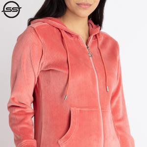SENSEL SPORTS Ensemble de survêtement unisexe en velours pour l'hiver, deux pièces, doux, respirant, séchage rapide, 100% velours, sweat à capuche et pantalon de jogging - Product Image 4