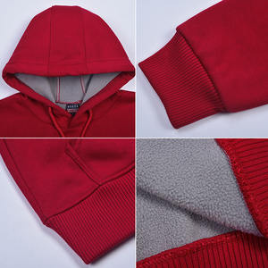 Respirant élégant de haute qualité hiver hommes pull à capuche doublure polaire impression personnalisée broderie goutte épaule poche conception - Product Image 3