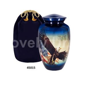 นกฮัมมิงเบิร์ดและดอกไม้อลูมิเนียมสำหรับใส่เถ้ากระดูกมนุษย์โกศตกแต่งสำหรับผู้ใหญ่โกศหญิงและชายพร้อมถุงกำมะหยี่ฟรี - Product Image 6