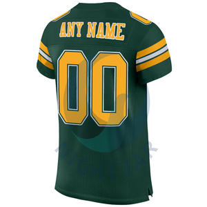 ชุดกีฬาผ้าโพลีเอสเตอร์สำหรับผู้ชายชุดเล่นฟุตบอลอเมริกันระบายอากาศใส่สบายแบบ100% - Product Image 4