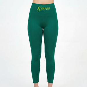 Leggings Deportivos de Cintura Alta Color Verde Esmeralda para Mujer, Pantalones de Yoga y Fitness Personalizados OEM - Product Image 1