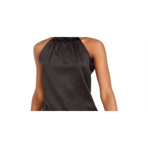 Top Canotta Traspirante in Raso da Donna Kendall+Kylie con Scollo Halter e Cut-out a Goccia, Taglia Unica, Logo Personalizzabile - Product Image 2