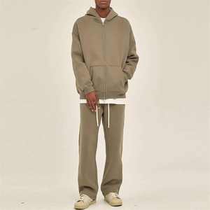 Conjunto de Ropa Deportiva de Invierno para Hombre, 100% Algodón, Sudadera con Capucha y Pantalones - Product Image 1