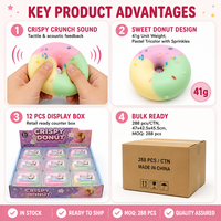 Jouet Squishy Donut Croustillant Southpeak – Jouets Sensoriels Anti-Stress à Presser – Vente en Gros, Fabrication OEM
