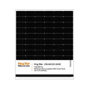 Panneau solaire monocristallin PERC de type N King Star Solar LR8-66HGD-600M 600W avec certificat TUV - Product Image 2