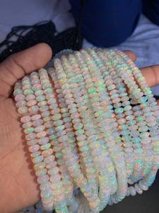 Cuentas de Ópalo Etíope Natural de Alta Calidad, 4mm-5mm, Cuentas Lisas Multicolor Ronald, Precio al por Mayor, Gemas de Ópalo Welo Mehrajudin AA-24 - Product Image 5