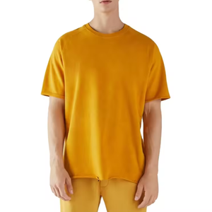 T-shirts personnalisés avec logo, 280 GSM, poids lourd, pour hommes, 100% coton, unisexe, t-shirt vierge, doux, échantillonnage rapide en 7 jours - Product Image 2