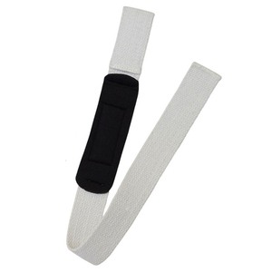 Sangles de musculation personnalisées avec logo de salle de sport, en coton, cuir, polyester, légères, confortables, sans élasticité, utilisation universelle - Product Image 5