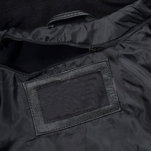 Chaqueta Varsity con mangas de cuero de lana cálida y elegante para hombre, lona de alta calidad para ropa informal y Estilo clásico - Product Image 4