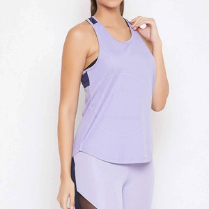 OEM personalizado al por mayor mujeres Tank Top primavera Casual transpirable algodón/poliéster sin mangas cuello redondo chaleco - Product Image 1