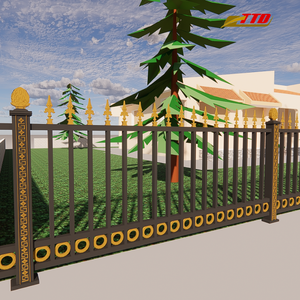Modern Eco-Friendly Outdoor Fence Panels Iron Fencing with Powder Coating Enhance Privacy Style Protection Long Lasting Quality - Product Image 2