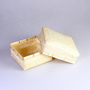 กล่องของขวัญไม้ไผ่สานมือกล่องเก็บของธรรมชาติ - Product Image 3