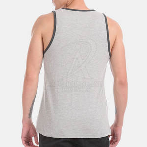 Camiseta sin Mangas para Hombre de Color Sólido al por Mayor, Tejida, Transpirable, Informal, Deportiva, Colores y Tallas Personalizadas, 100% Algodón - Product Image 4