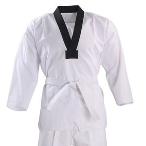 Unisex WKF fábrica al por mayor tradicional Taekwondo Gi traje Premium alta calidad duradero para entrenamiento de artes marciales - Product Image 1
